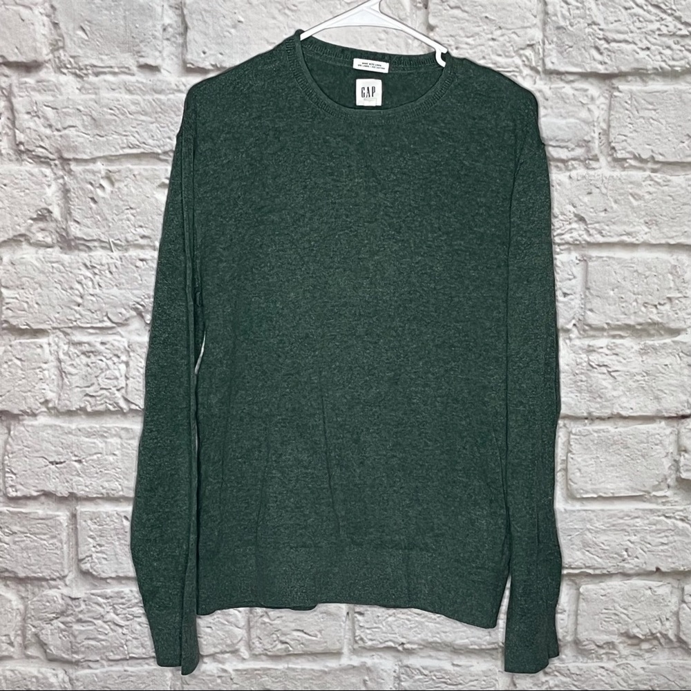 GAP Linen Cotton Sweater Green Women's Size Medium